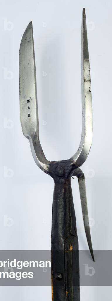 Forcella militare (acciaio & legno con vernice)