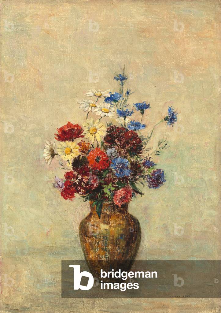 Blumen in einer Vase, um 1910 (Öl auf Leinwand)