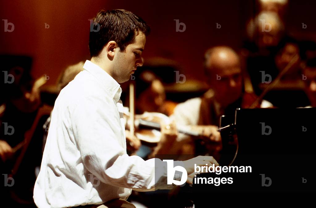 Peter Jablonski spielt mit dem Orchestre de Paris, 1988. Schwedischer Pianist.