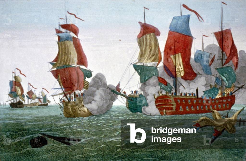 "American Revolutionary War: Battle of Flamborough Head" 1780