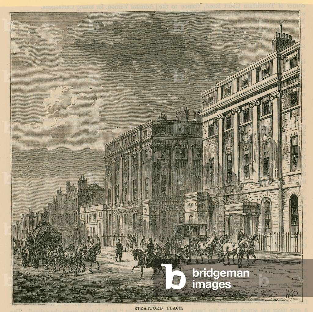 Stratford Place, Londra (incisione)