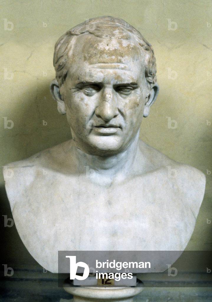 Marcus Tullius Cicero (106-43 v. Chr.) römischer Urheber und Staatsmann. Porträt-Büste.