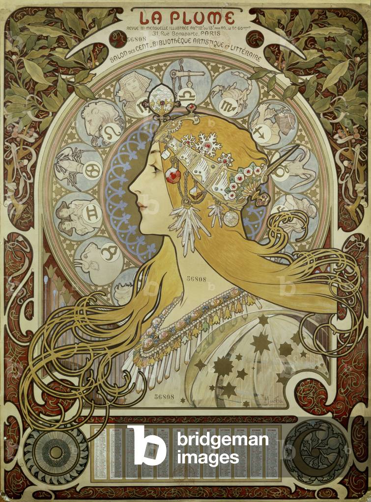 Zodiac 1896 par Alphonse Marie Mucha