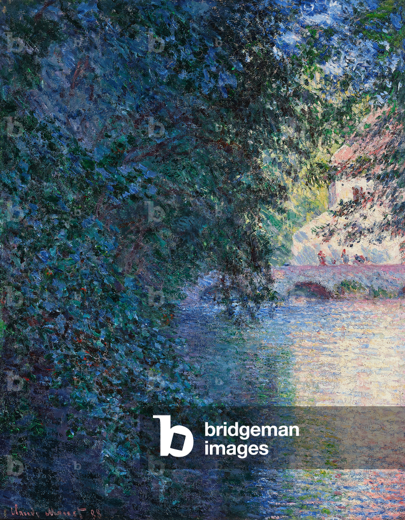 Immagine di Dipinto "Le Moulin de Limetz" 1888 di Claude Monet