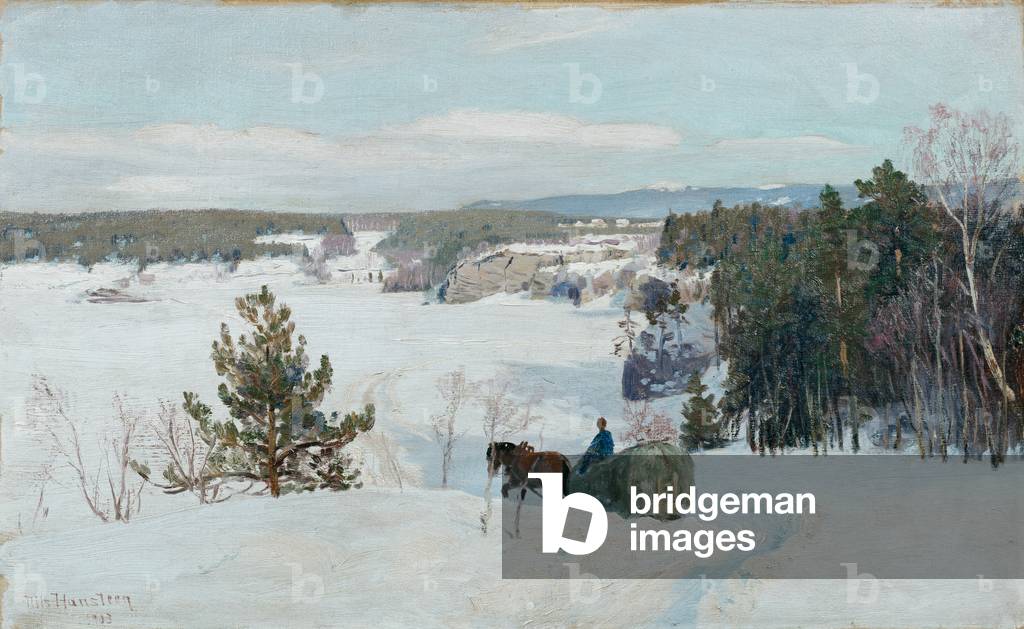 "Winterlandschaft" 1903 von Nils Hansteen