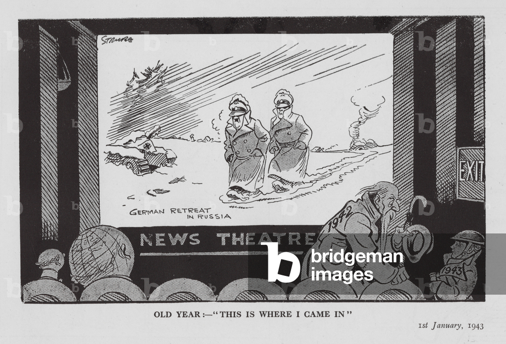 Image de Estampe représentant Strube WW2 cartoon (litho) 1901 par Sidney Strube