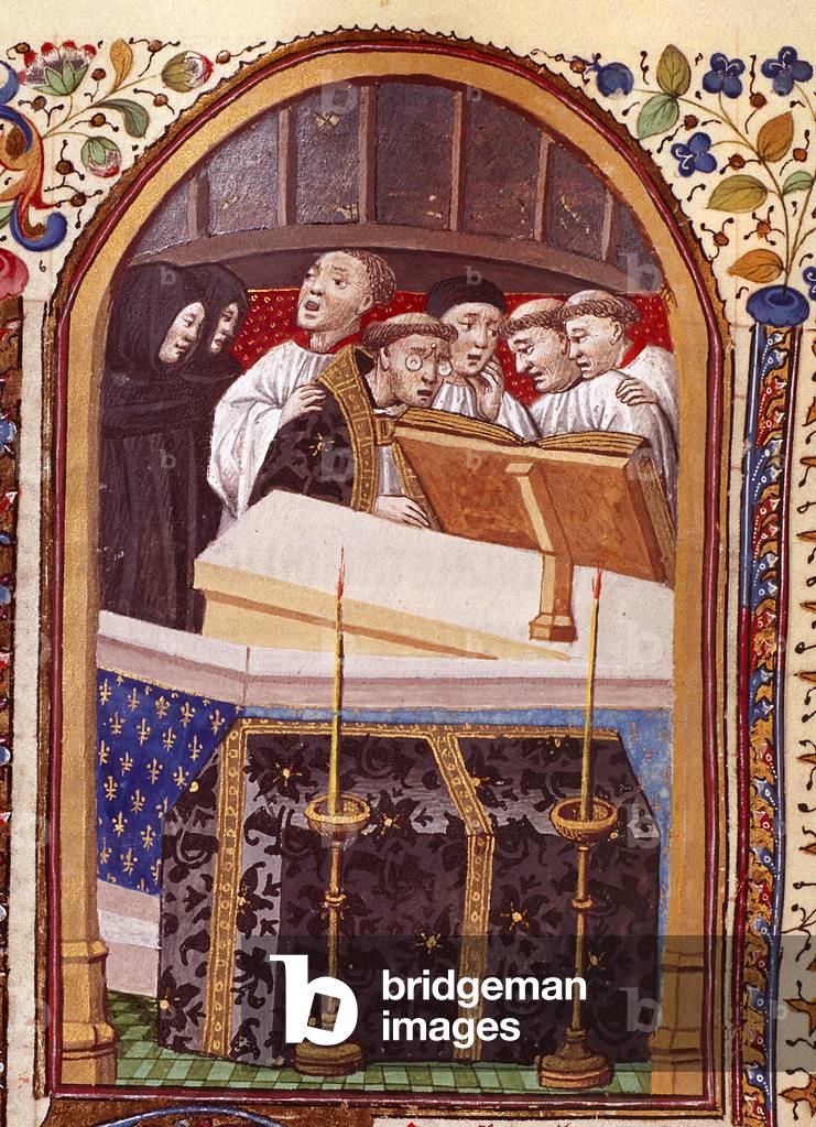 Mönche singen ein Requiem
