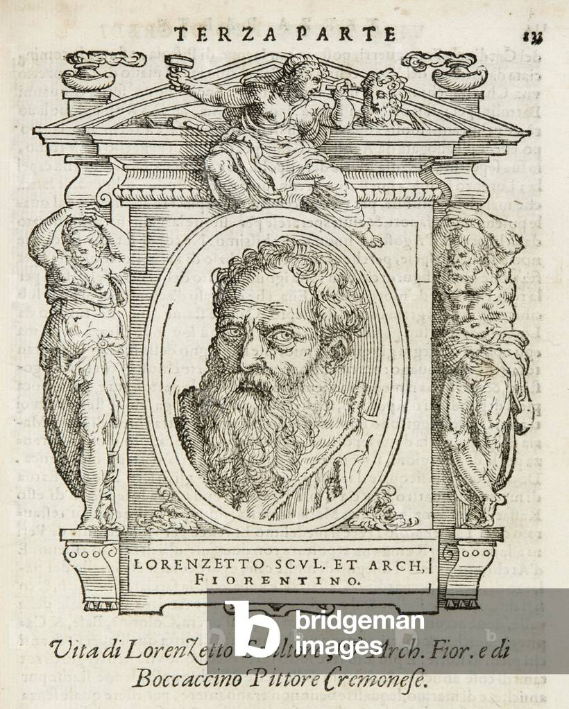 Milano, Biblioteca Braidense, Vite de piv eccellenti, Giorgio Vasari 1568, Lorenzo Lotti detto Il Lorenzetto