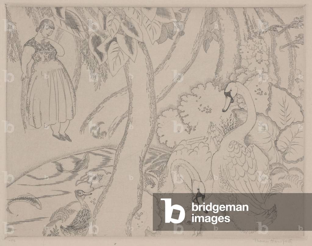 Leda, c.1928 (etching)