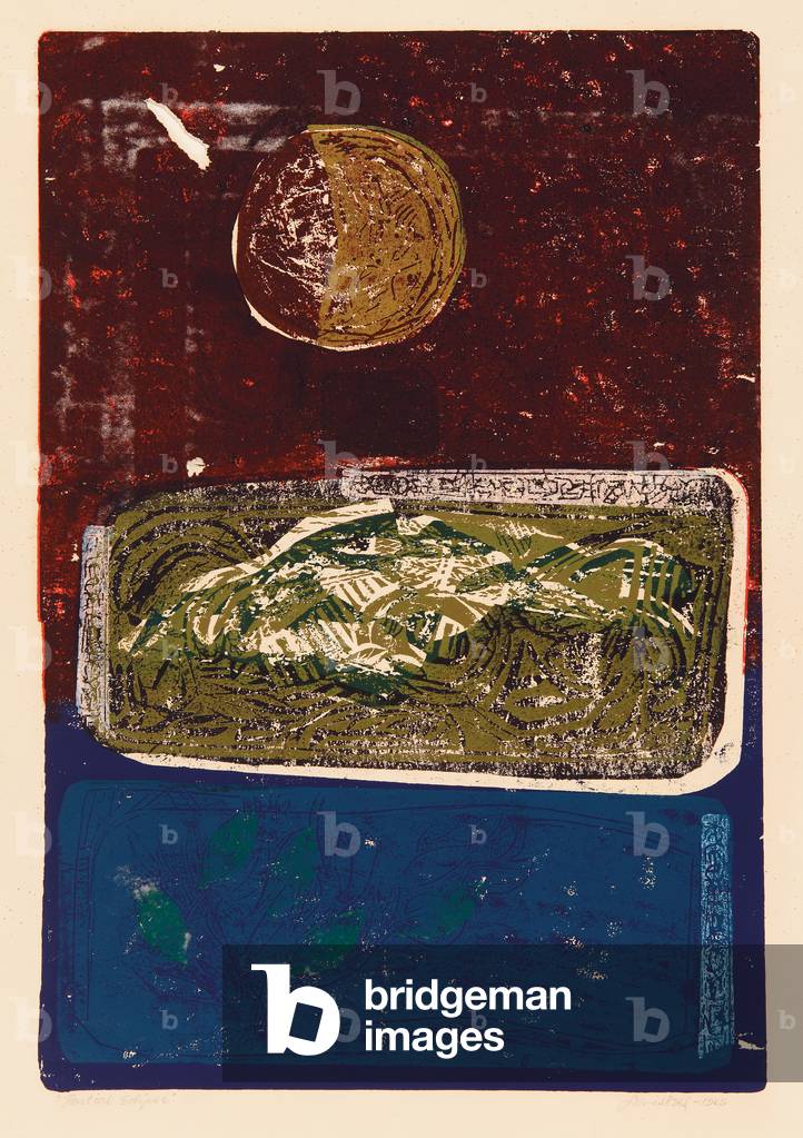 Eclissi parziale, 1965 (xilografia)