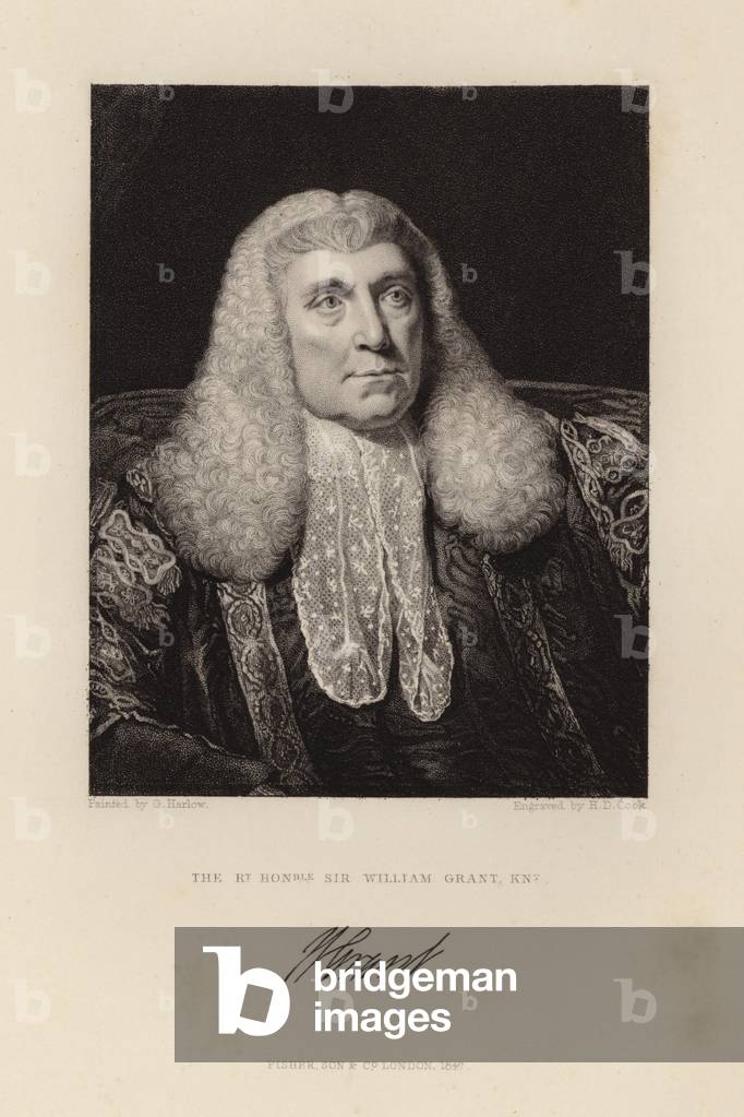 Il diritto Onorevole Signore William Grant (incisione)