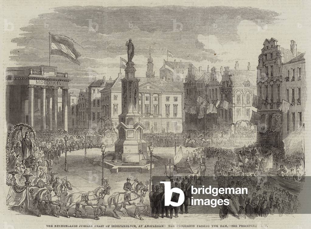 The Netherlands Jubilee Feast of Independence, at Amsterdam, the
