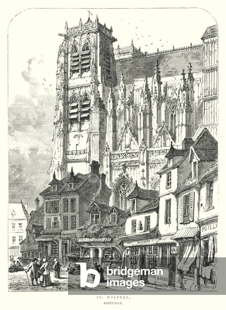 St Wolfran by Samuel Read, b/w