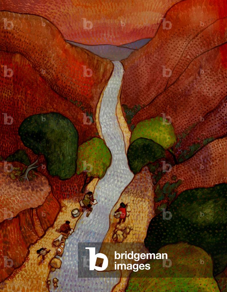 Mexikanische Wäscherei, 2000 (Kasein)