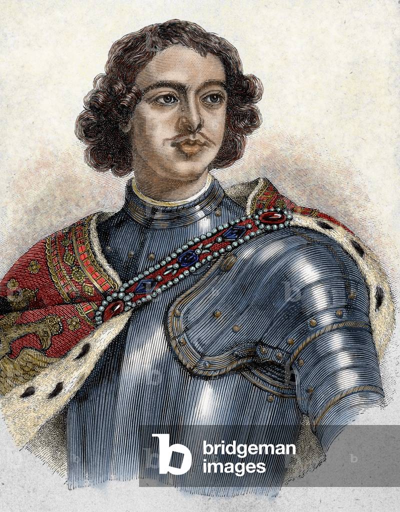 Petrus I. der Große (1672-1725). Zar von Russland (1682-1725).