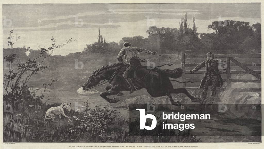 "Oer Downs e Dune (incisione)" 1884 di d.1909) Berkeley, b/w
