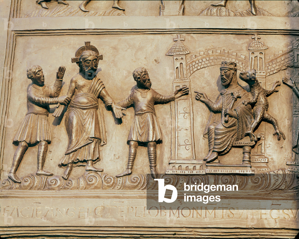 Gesù davanti a Pilato (bronzo)