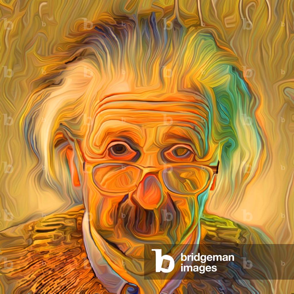 Immagine di Arte digitale "Albert Einstein" 2022 di Scott J. Davis