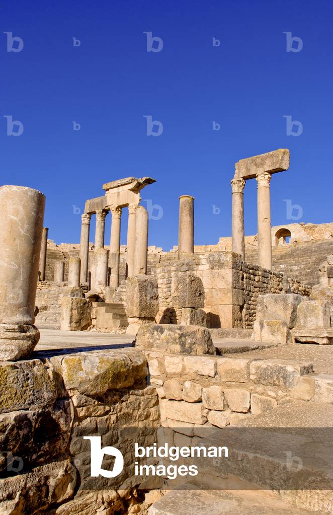 Rovine del teatro romano, Dougga, Tunisia. II secolo (foto)