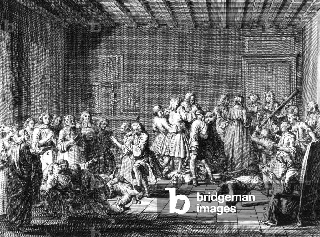 "Francois de Paris (1690-1727) fanatischer Jansenist Diakon", b/w