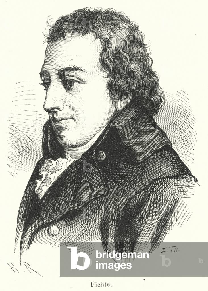 "Fichte (incisione)" 1801 di French School