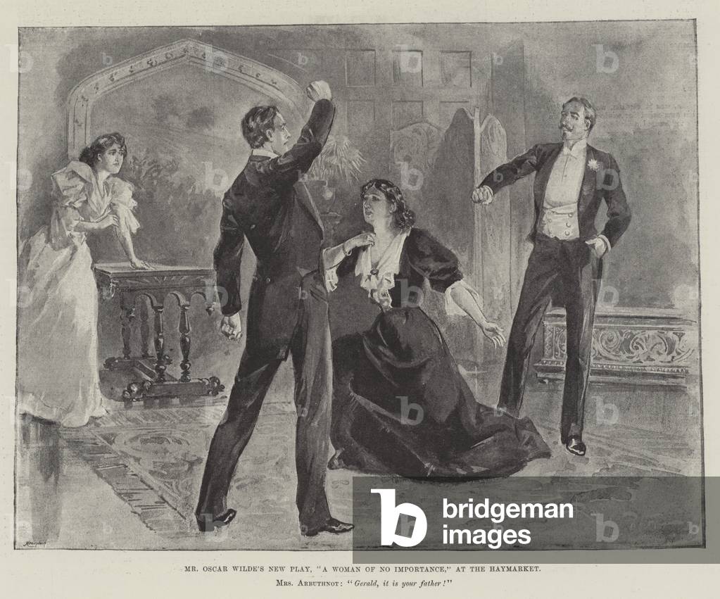 "Herr Oscar Wildes neues Stück" 1893 von English School
