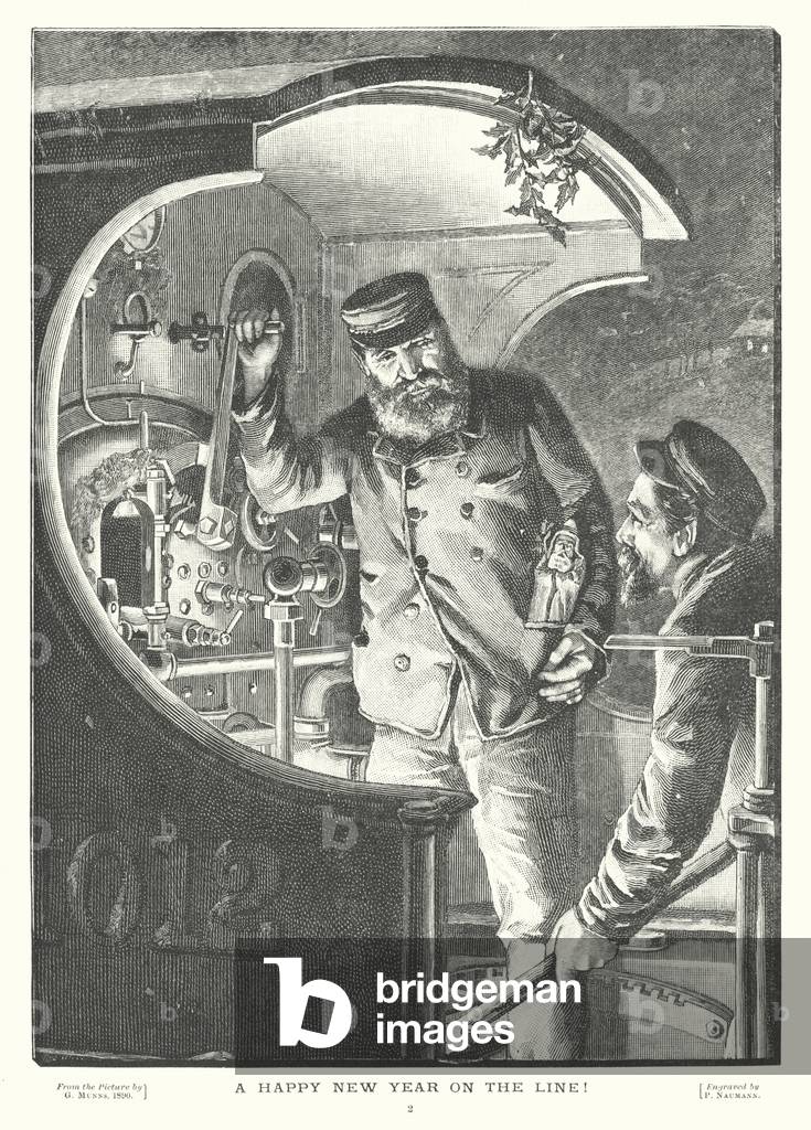 A Happy New Year on the Line! by English Artist