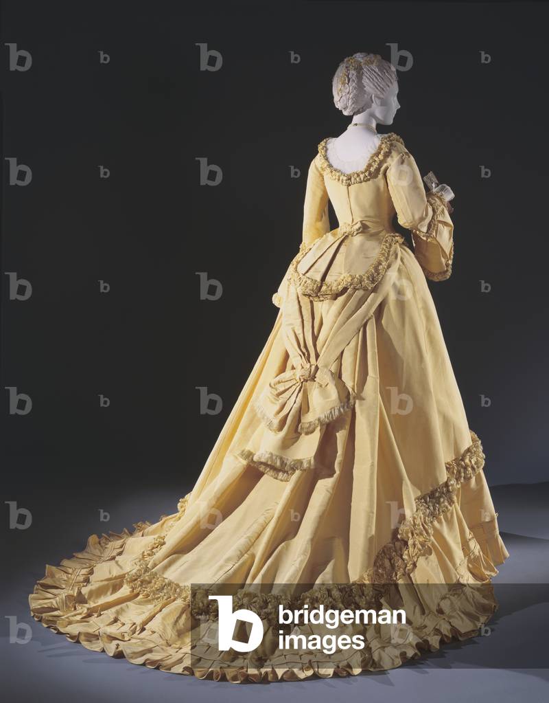 Robe de dîner pour femme : Bodice et jupe, c.1868 par Emile Pingat