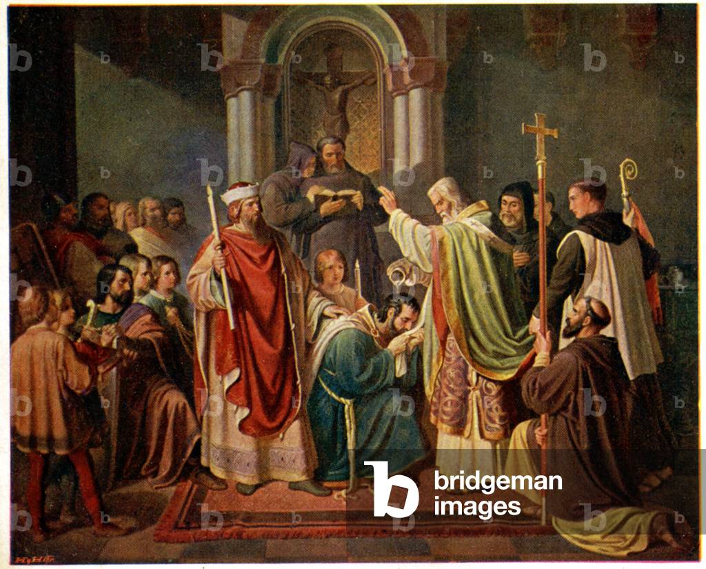 "Die Taufe des Herzogs Borivoj ist von Böhmen durch den heiligen Methodius" 1920