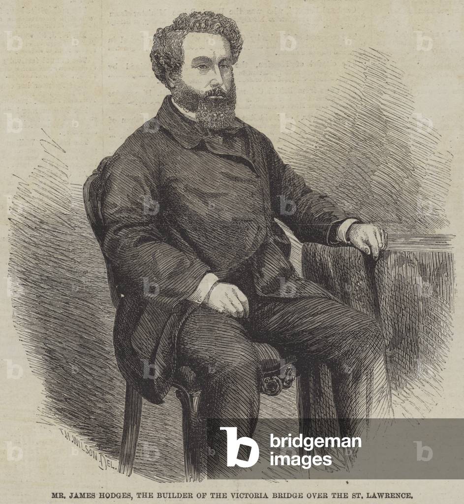 "Herr james hodges" 1860 von Thomas Harrington Wilson, b/w