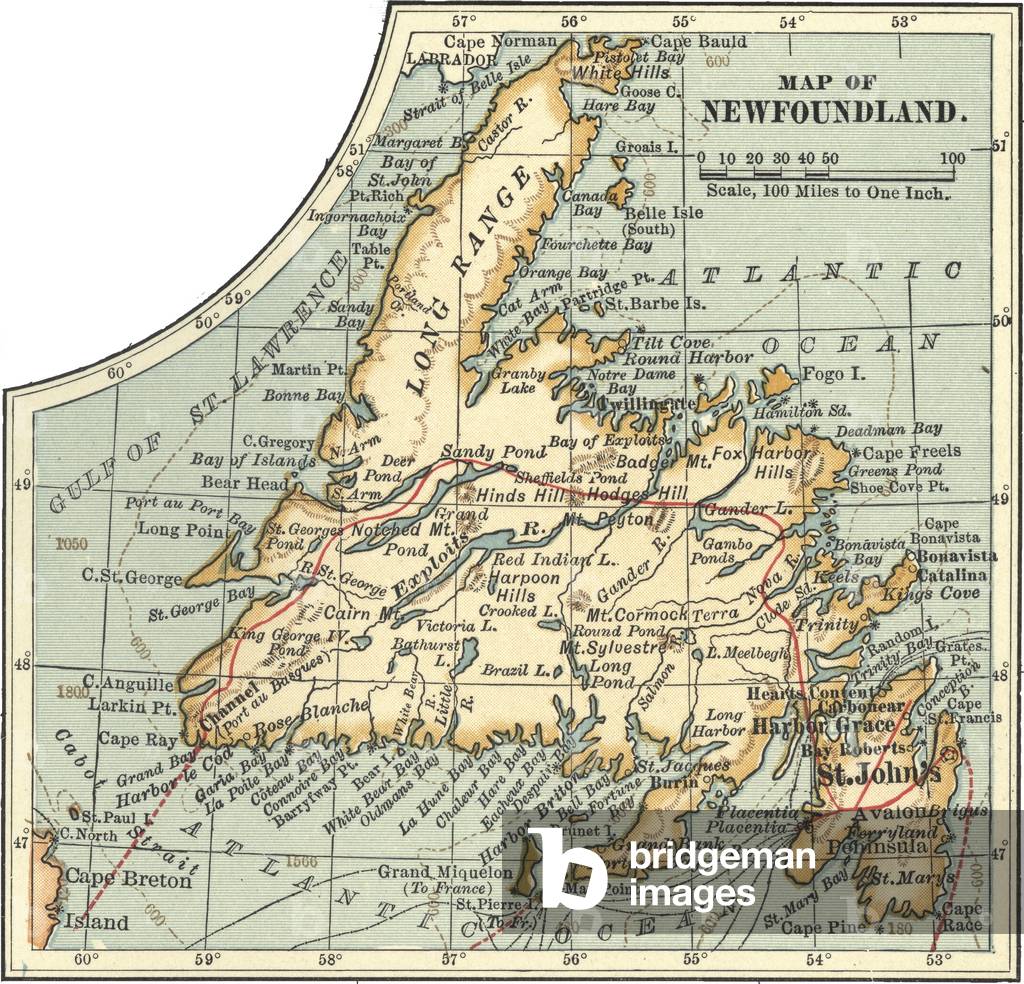 Map of Newfoundland
