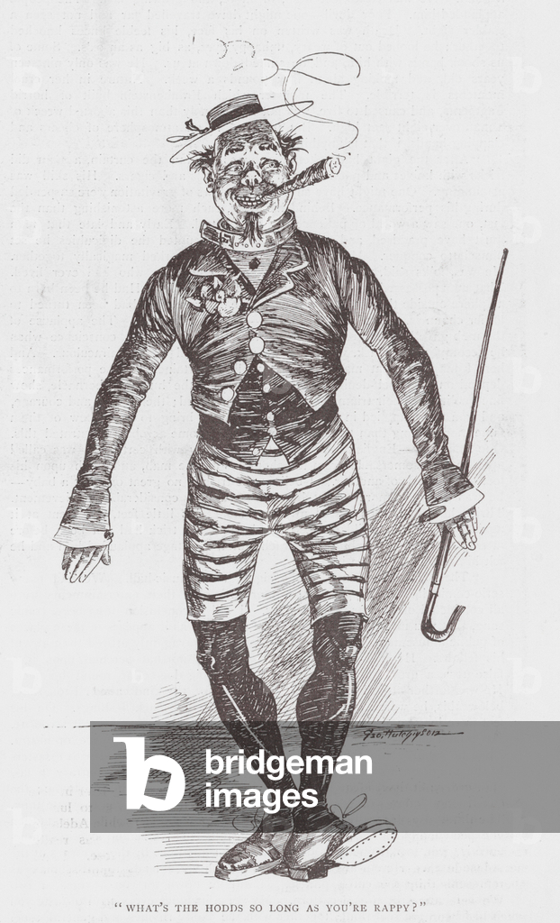 Immagine di Stampa ""Cos'è l'Hodds" 1801 di English School