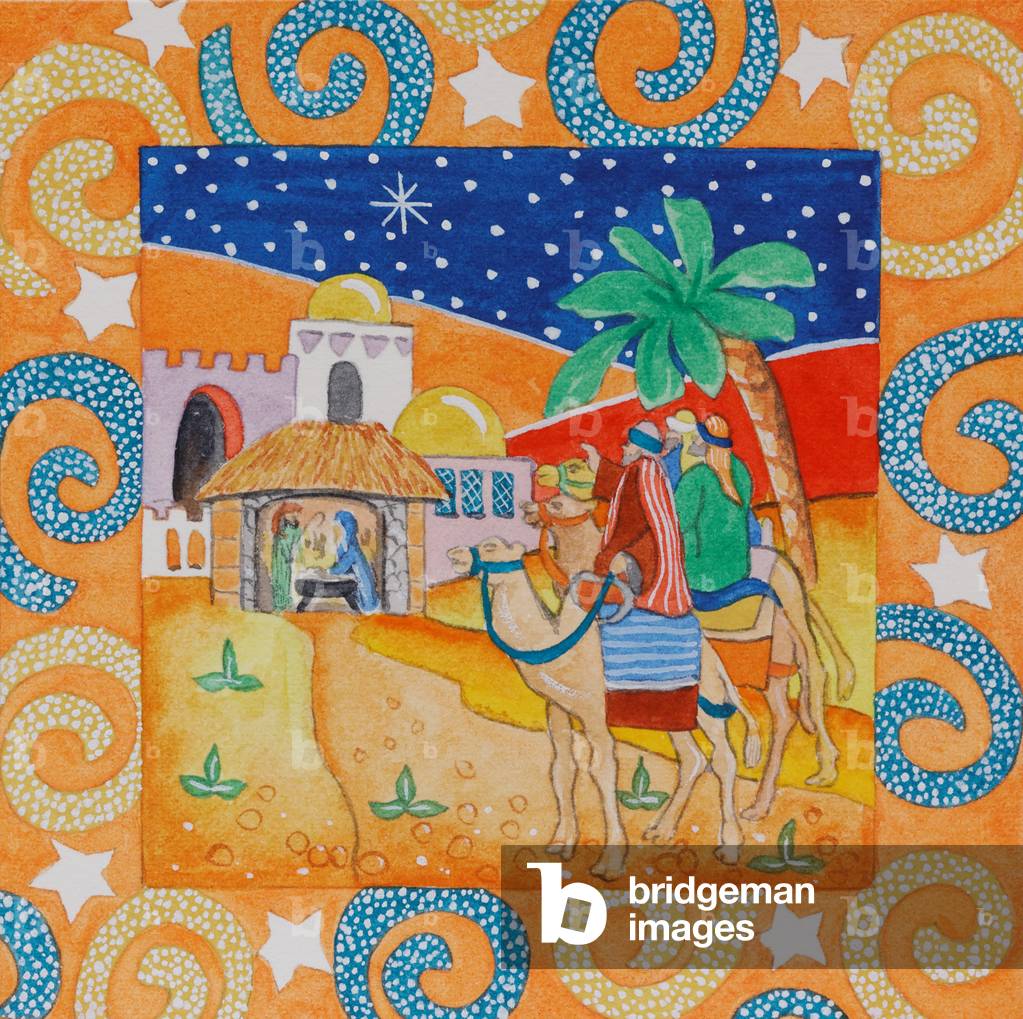 Orange Swirl Bordüre