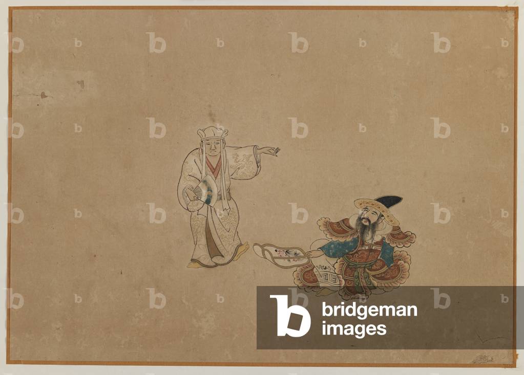 Immagine di Disegno "due figure" di Japanese School, b/w