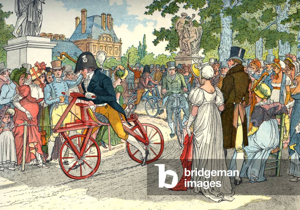 Two- Wheeled Célérifère under the  Directory by Eugene Courboin