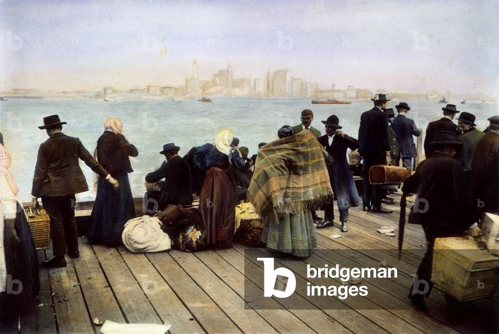 Landed Immigrants Image of IMMIGRANT FAMILIES, 1900 Newly-landed European immigrants on ...