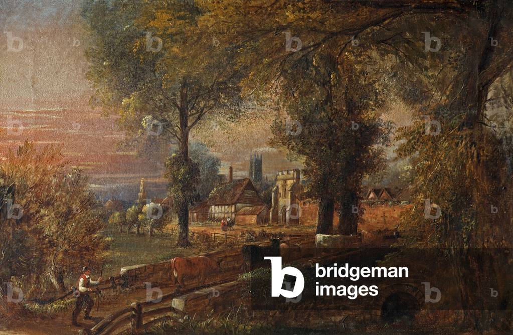 Llanthony, Gloucester, 1870 (olio su tela)