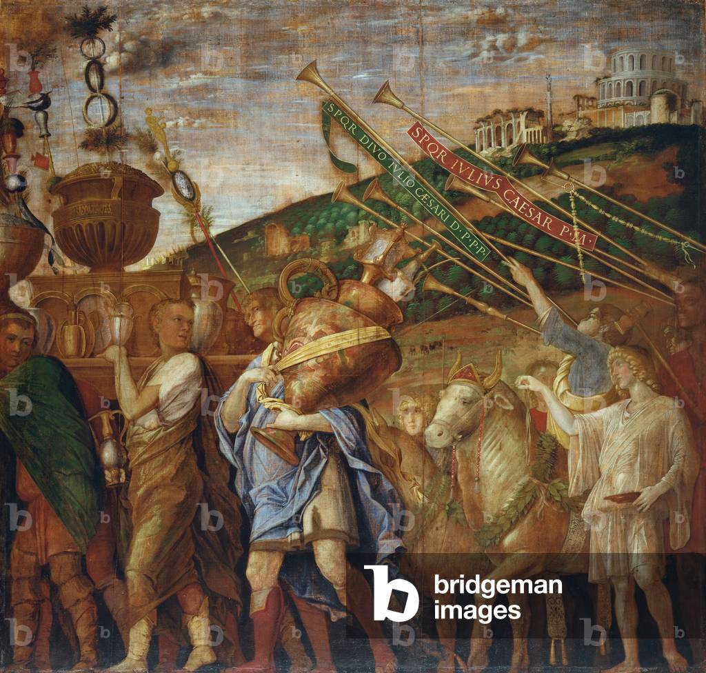 i trionfi di Cesare 4, il vaso-portatori, c. 1484-92 (tempera su tela)