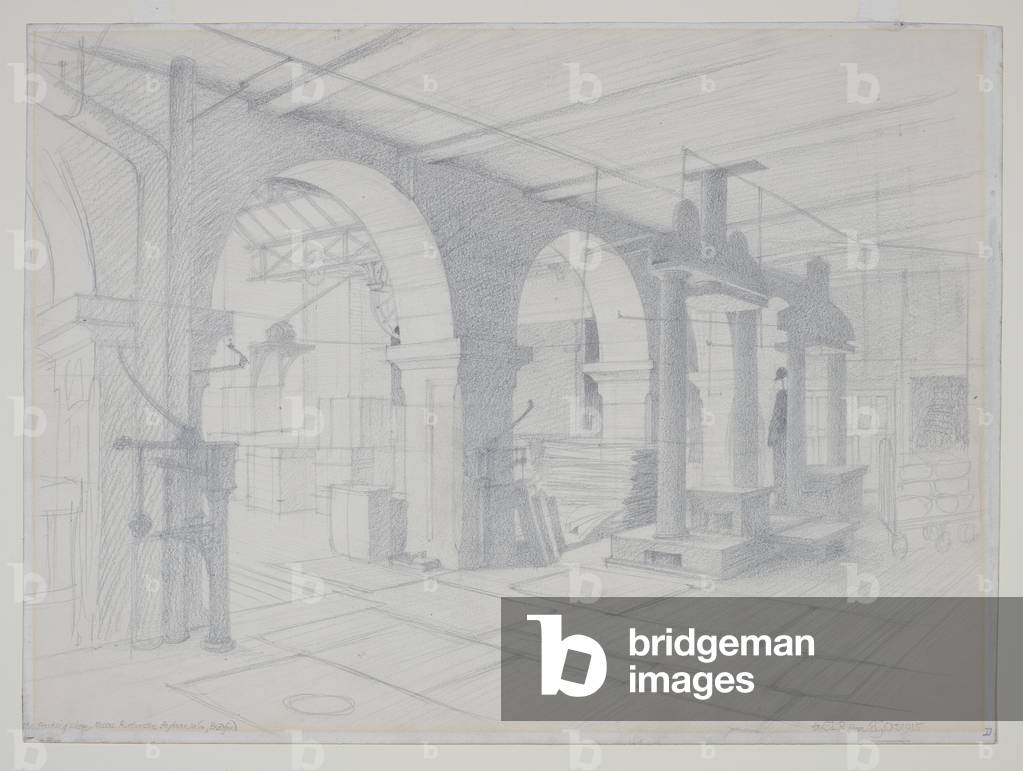 A Packing Shop, Bradford, 1915 (matita su carta)