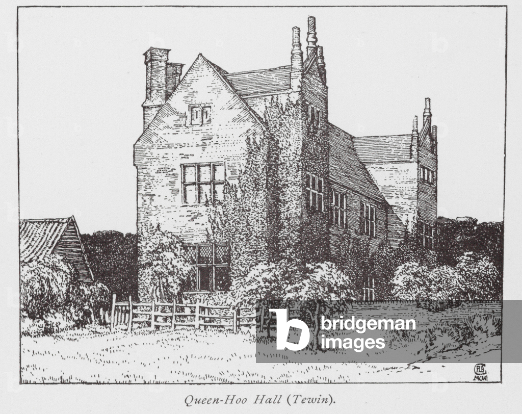 Image of Print depicting Queen-Hoo Hall 1901 by Frederick Landseer Maur Griggs