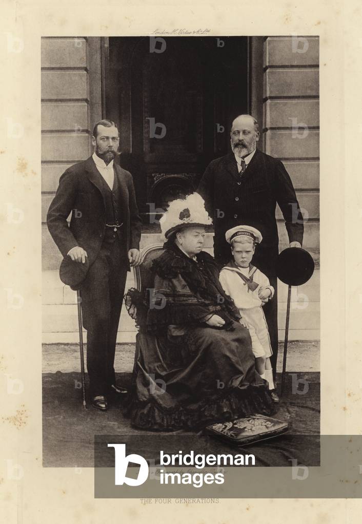 Bild von Fotografie "Die vier Generationen (s/w Foto)" 1801 von English Photographer, b/w