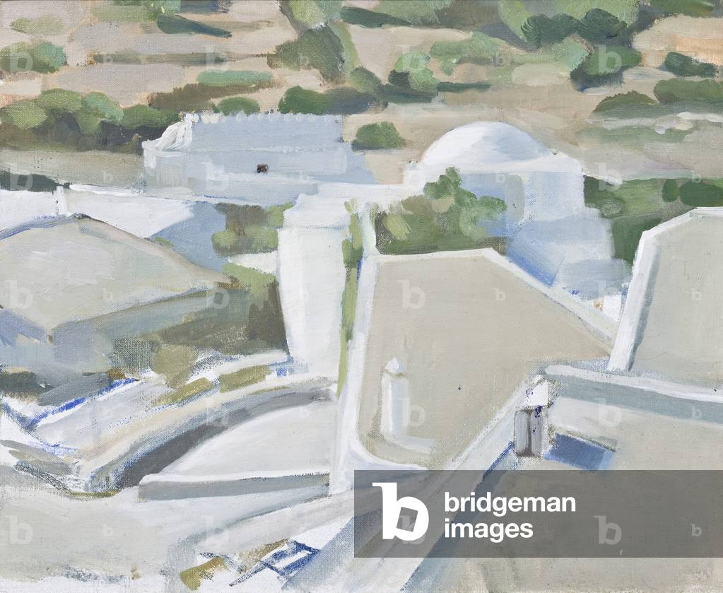 Patmos, Griechenland (Öl auf Leinwand)