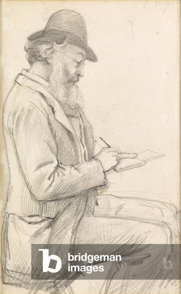 Signore Leighton Sketching (matita su carta)