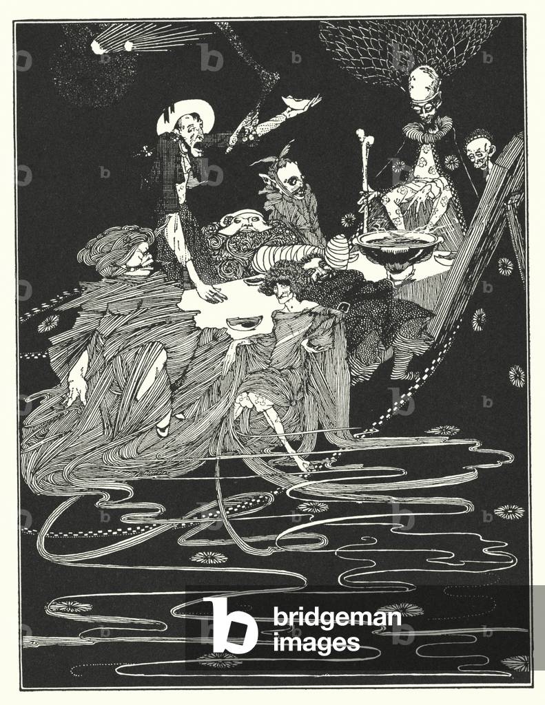 Edgar Allan Poe: König Pest (litho)