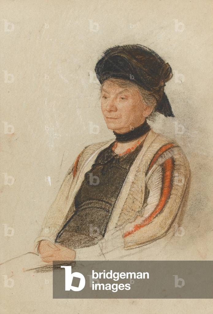 Ritratto di Miss De Rosier (gessetti colorati su carta buff)
