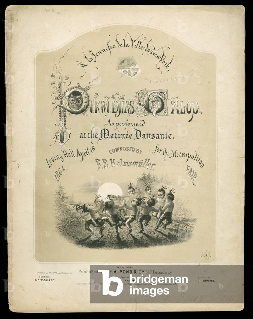 Pukwudjies Galops, 1864 (Druck)