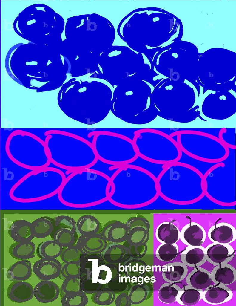 Uva, ciliegie, prugne, 2008 (computer graphics)