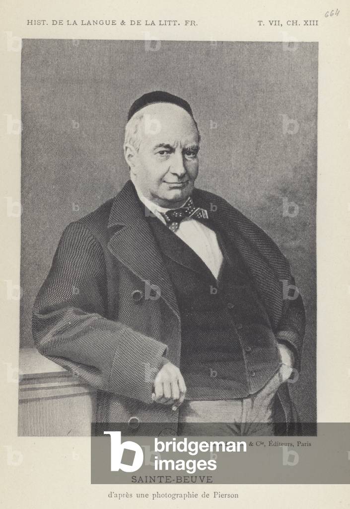 Bild von Druck "Sainte-Beuve (Litho)" 1801 von French School