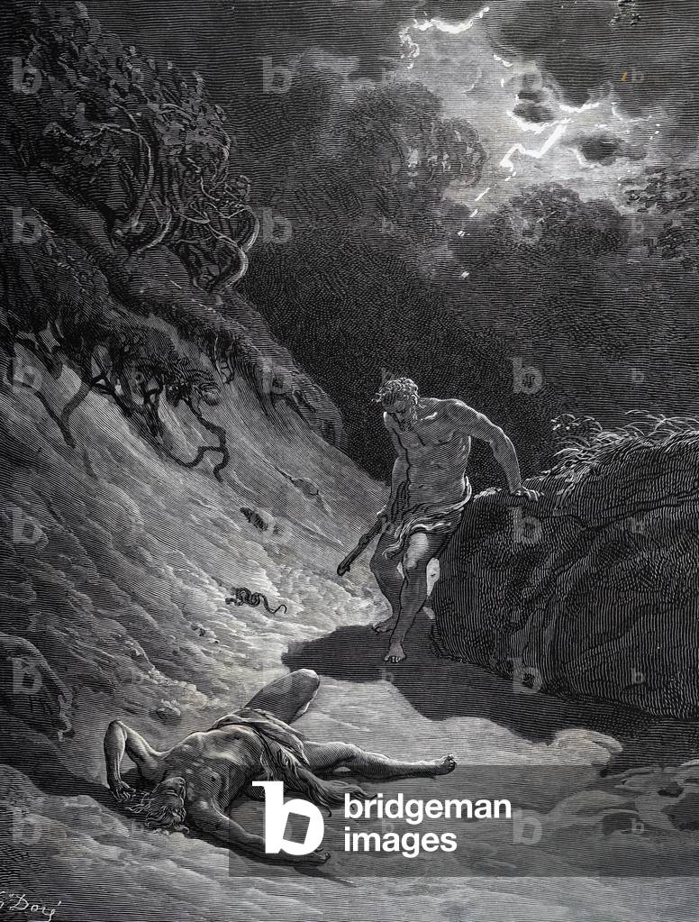 "La morte di Abele" 1801, b/w