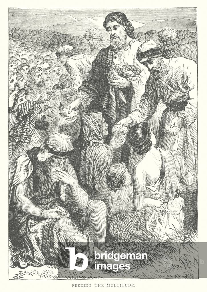 Die Menge ernähren (Gravur)